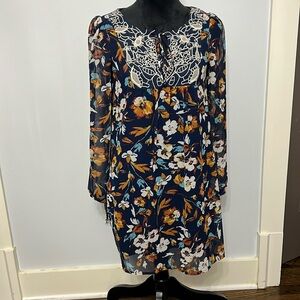 Floral As U Wish short fall dress